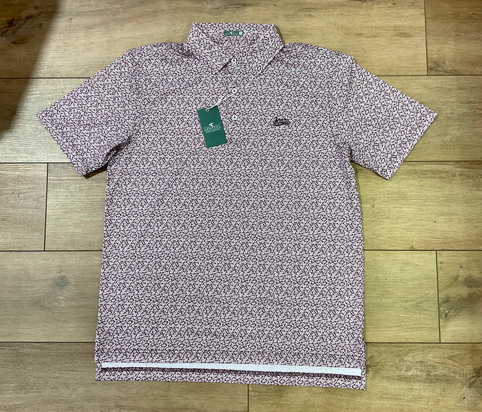 MSU Helmet Havoc Polo - Maroon