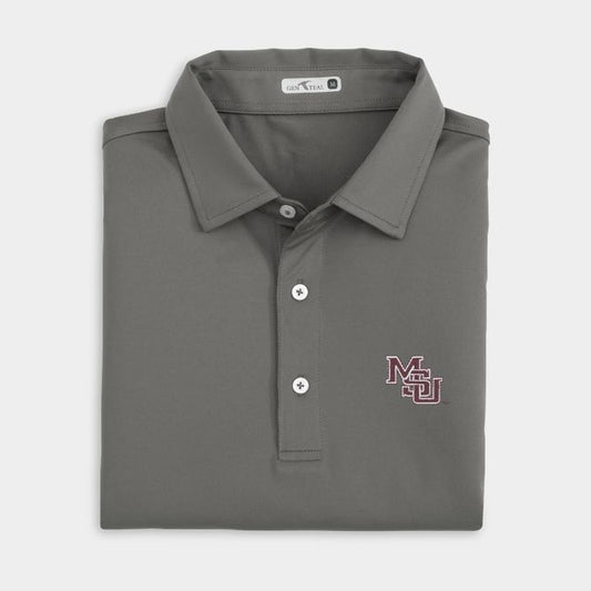 MSU Solid Performance Polo - Dark Charcoal