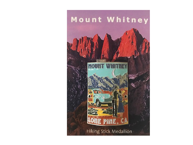 Mt. Whitney Retro Lone Pine Hiking Medallion