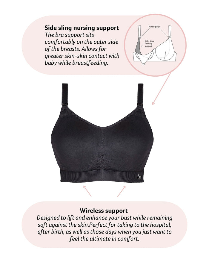 My Everyday FlexFit Nursing Bra - Black Busty