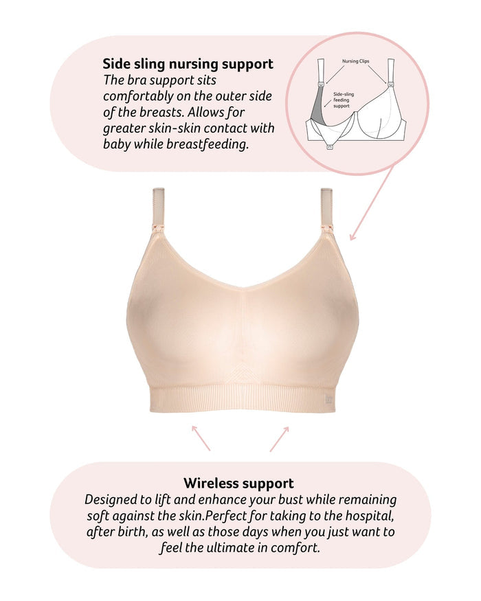 My Everyday FlexFit Nursing Bra - Latte Busty
