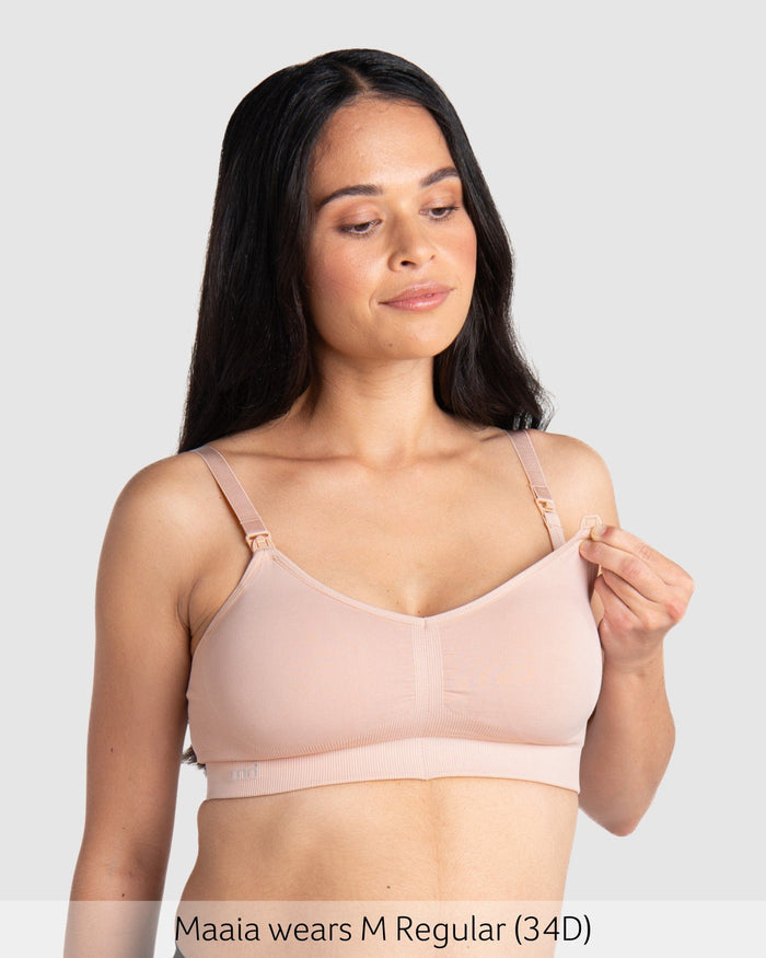 Nursing clip of My Necessity Seamless Nursing Bra - Ballet