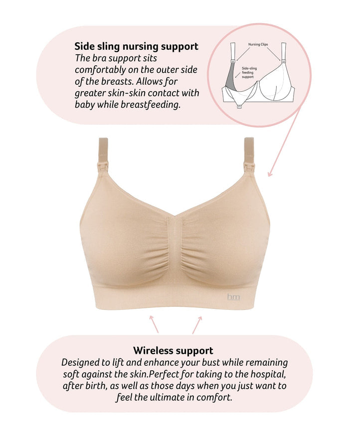 My Necessity Seamless Nursing Bra - Frappe