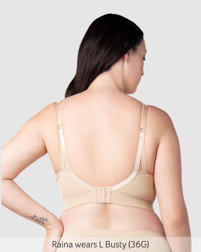 My Necessity FlexFit Nursing Bra Frappe Busty — back view, adjustable straps — Hotmilk Lingerie