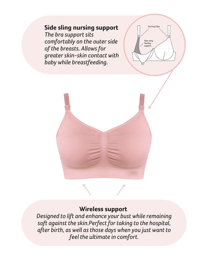 Technical features of My Necessity Wirefree  Nursing Bra in Blush