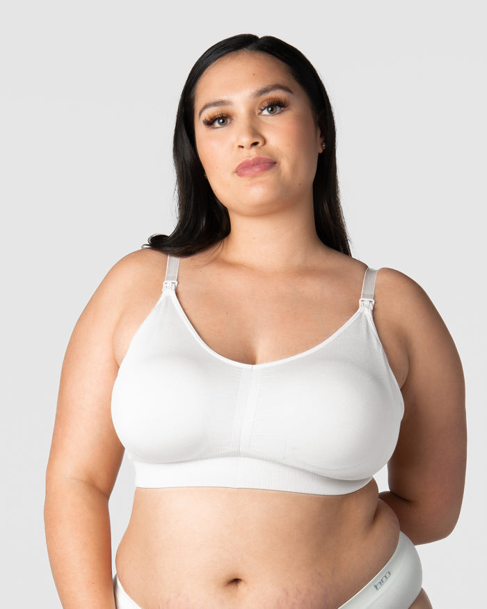 My Necessity Wirefree Nursing Bra - White Busty
