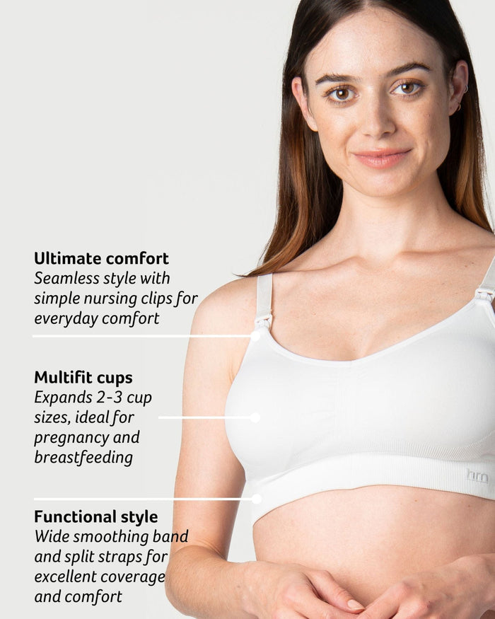 My Necessity Wirefree Nursing Bra - White