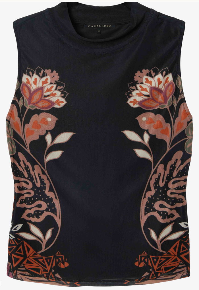 Naf Top in Crouching Cheetah Black