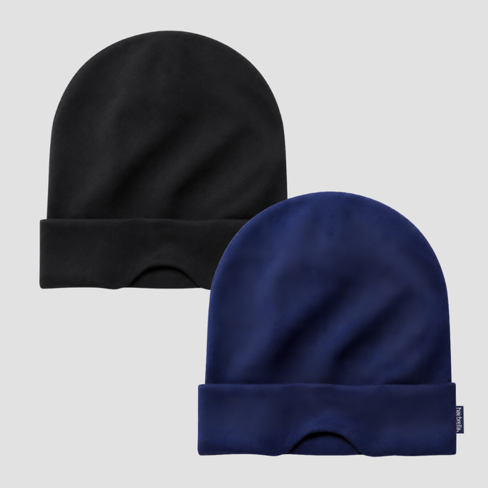 Nap Cap™ Travel — Modal Travel Beanie with Hidden Eye Mask & Satin Lining, Bundle 2