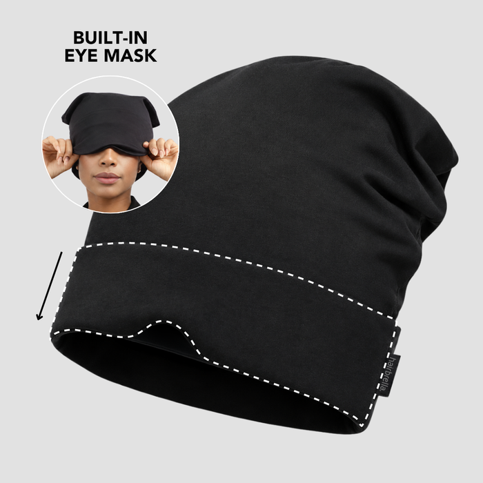 Nap Cap™ Travel — Modal Travel Beanie with Hidden Eye Mask & Satin Lining, Bundle 2