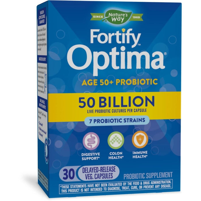 Nature's Way Fortify Optima Adult 50+ Daily Probiotic - 30 Capsules - The Oasis of Health