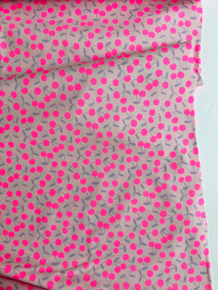 Neon Cherry Pop -  Pink with Pink Cherries - Japanese Import
