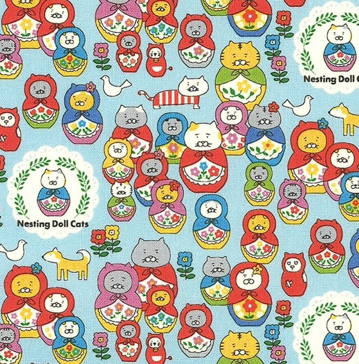 Nesting Doll Cat - Blue - Kobayashi