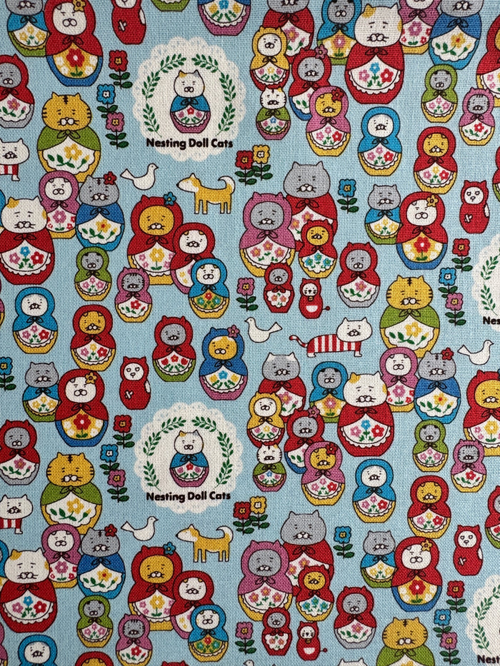 Nesting Doll Cat - Blue - Kobayashi