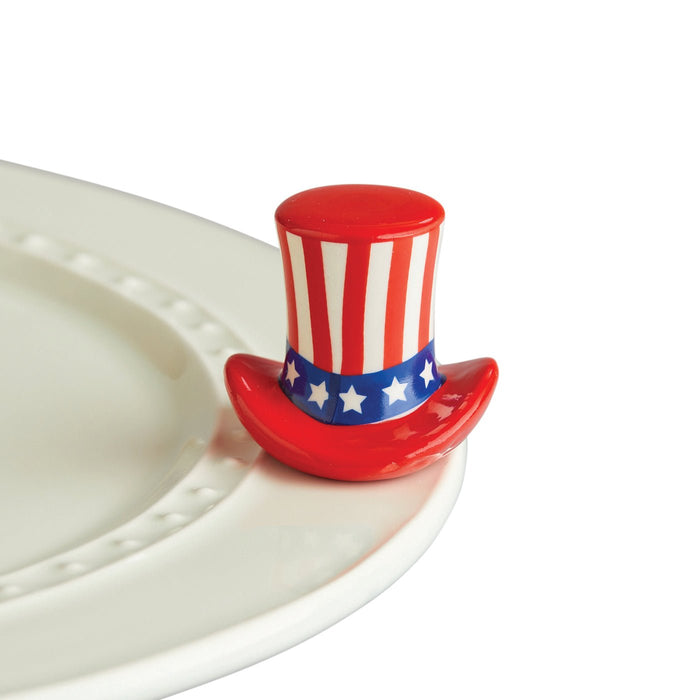 Nora Fleming Mini Uncle Sam Hat A53 Home Of The Free