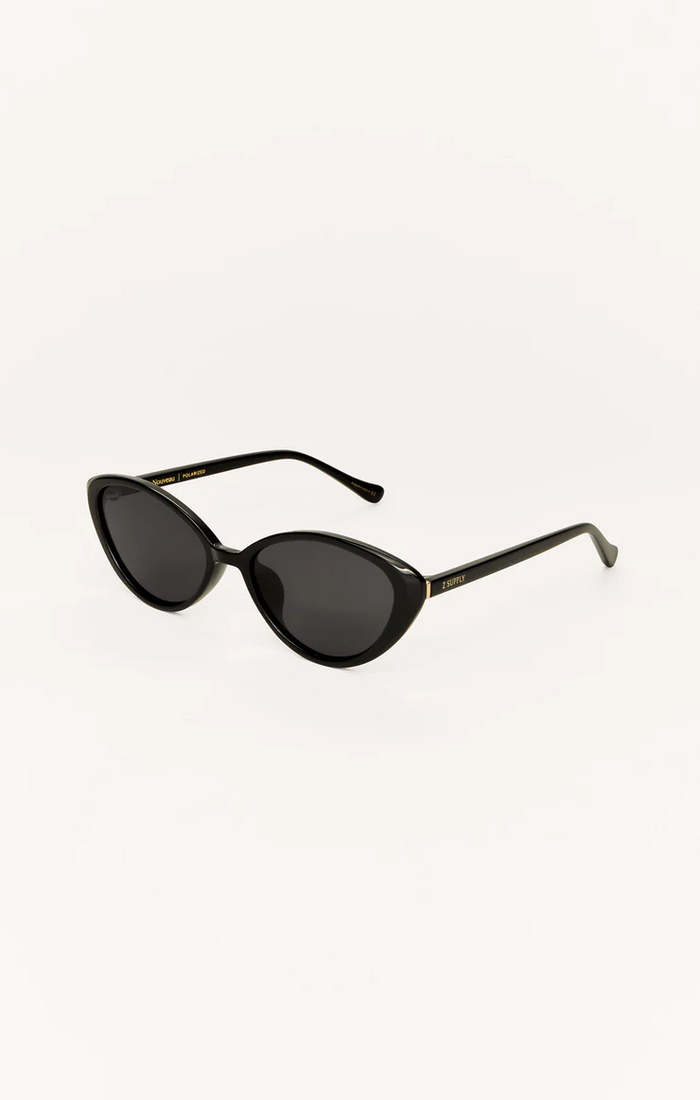 Nouveau Polarized Sunglasses - Polished Black/Grey