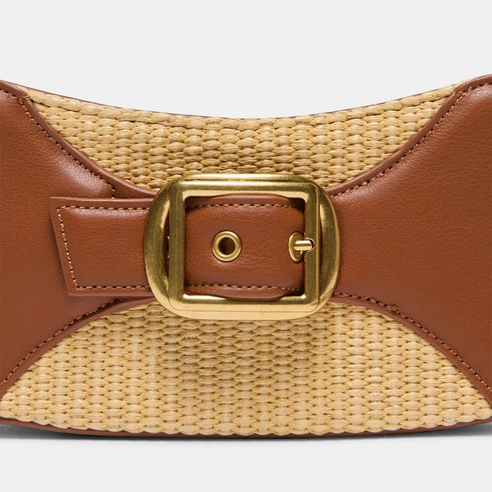 Nuala Raffia Saddle Stella Bag