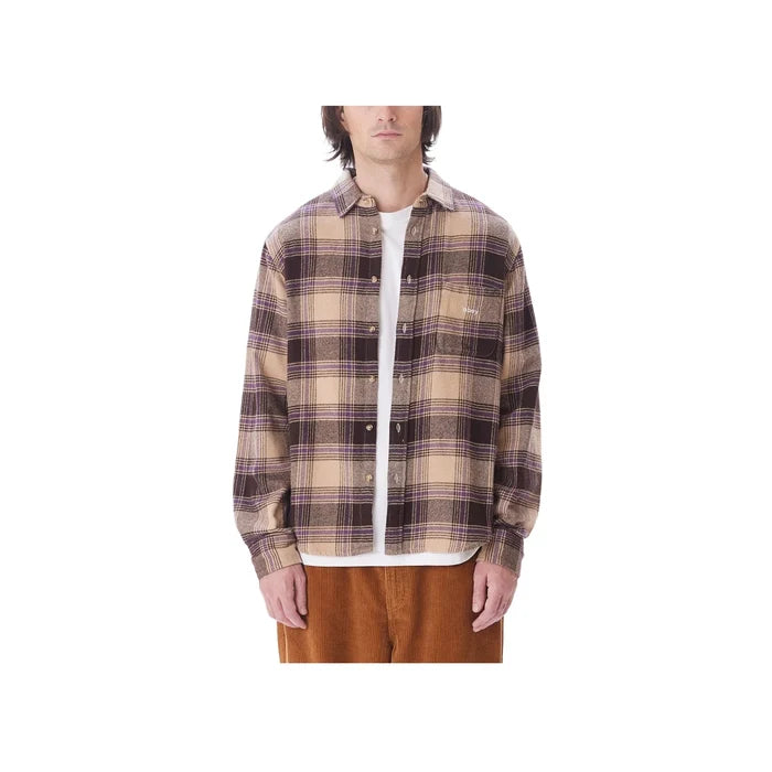 OBEY - ALEX WOVEN LS - IRISH CREAM