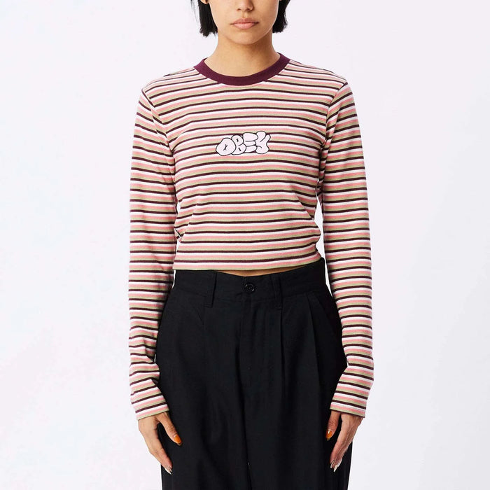 OBEY - DANA W RIB TEE LS KNIT