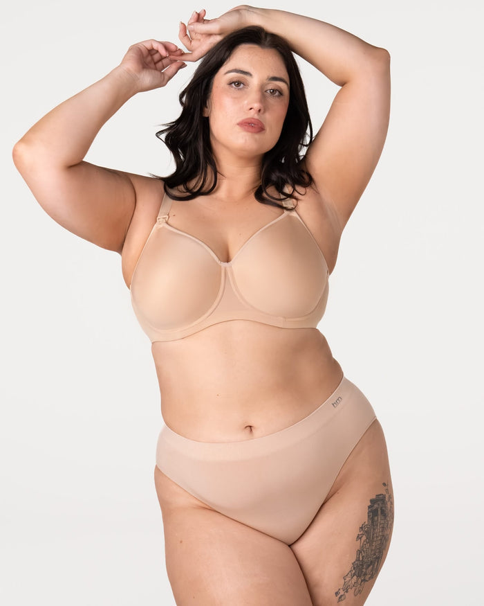 Obsession 2.0 T-Shirt Nursing Bra - Frappe
