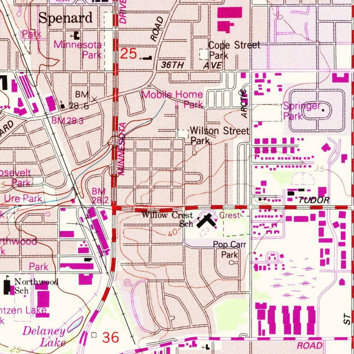 Old Map of Anchorage, Alaska by USGS, 1979 – Cook Inlet, Knik Arm & International Airport