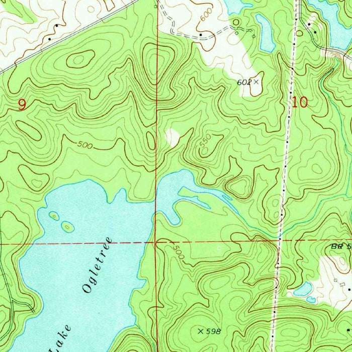 Old Map of Auburn, Alabama by USGS, 1971 – Auburn University, Lee County & Chewacla State Park