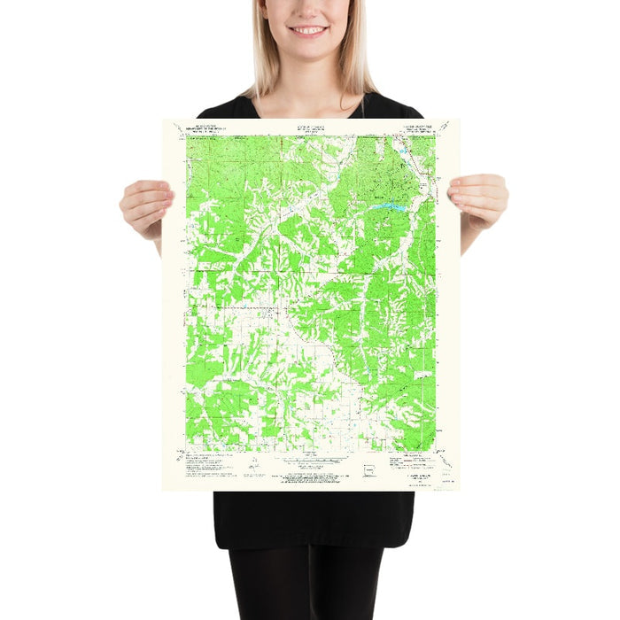 Old Map of Bella Vista, Arkansas by USGS, 1971 – Hiwasse & Ozark Mountains