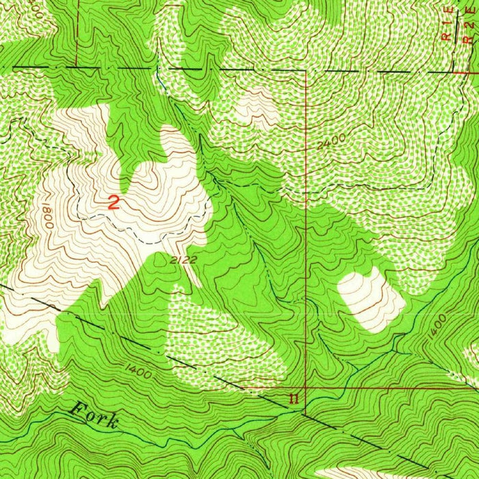 Old Map of Big Sur, California by USGS, 1956 – Los Padres National Forest & Pacific Coast
