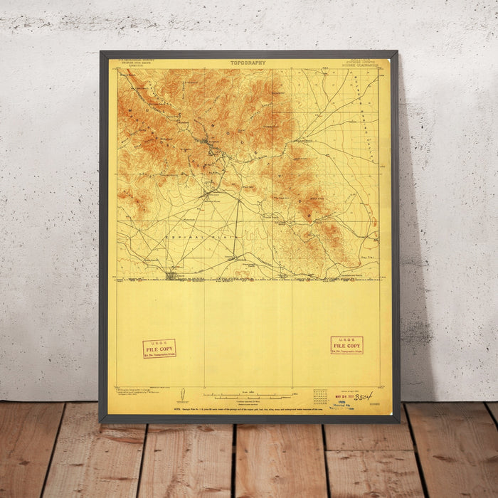 Old Map of Bisbee, Arizona by USGS, 1910 – Douglas, Tombstone & Copper Queen Mine
