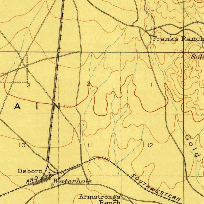 Old Map of Bisbee, Arizona by USGS, 1910 – Douglas, Tombstone & Copper Queen Mine