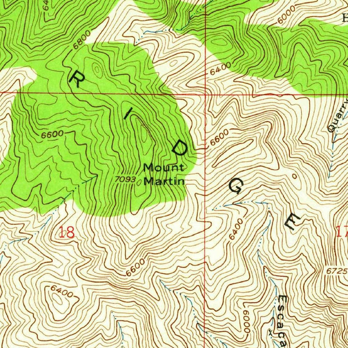 Old Map of Bisbee, Arizona by USGS, 1958 – Mule Mountains & Copper Queen Mine