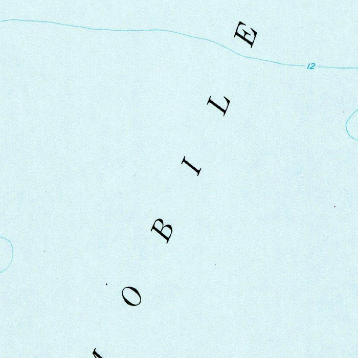 Old Map of Dauphin Island, Alabama by USGS, 1958 – Mobile Bay, Fort Gaines & Alabama Port