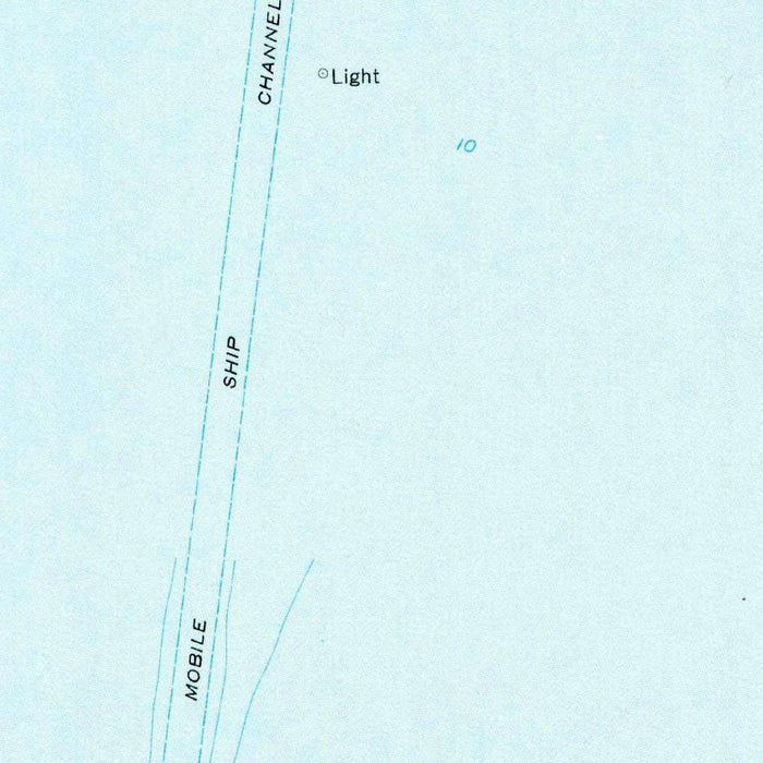 Old Map of Dauphin Island, Alabama by USGS, 1958 – Mobile Bay, Fort Gaines & Alabama Port