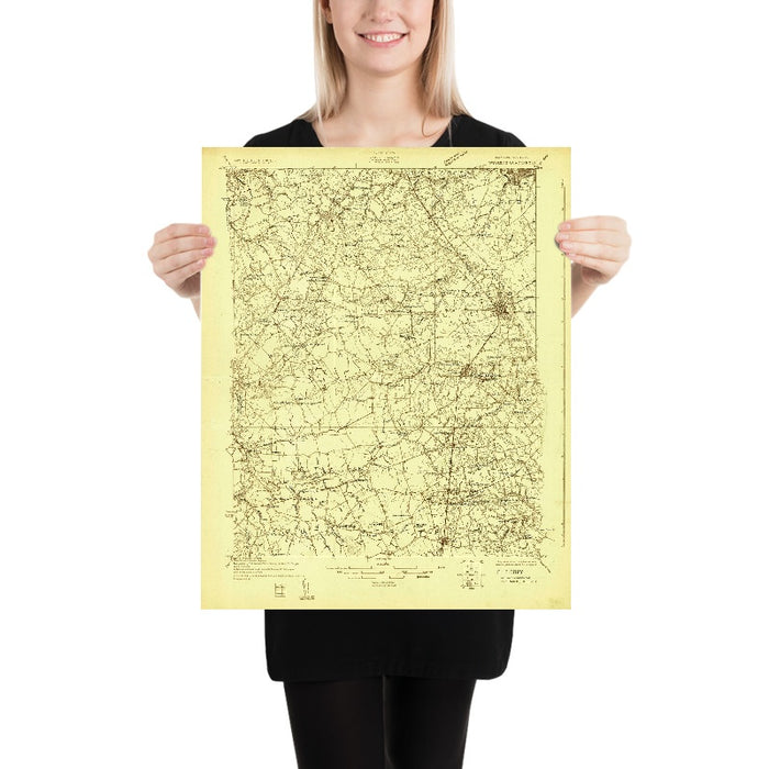 Old Map of Dover, Delaware by USGS, 1926 – Camden, Wyoming & Delaware Bay