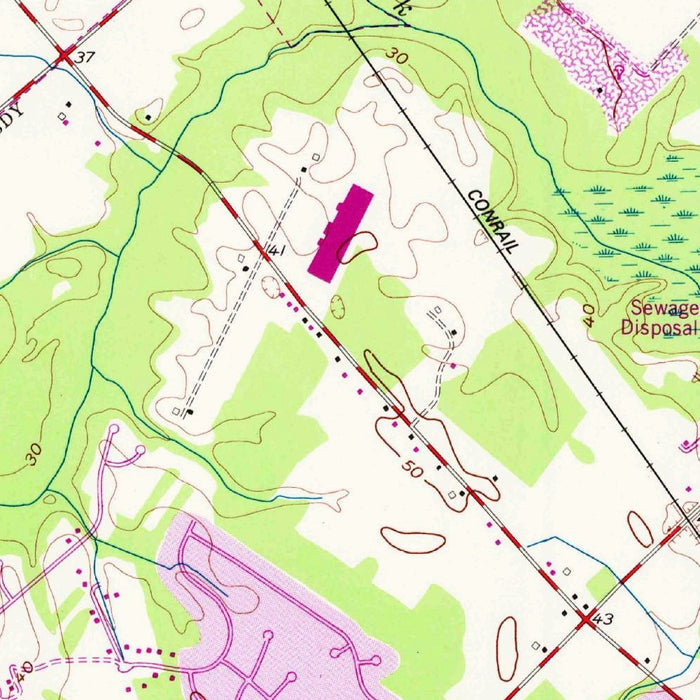 Old Map of Dover, Delaware by USGS, 1956 – Dover Air Force Base & Delaware State University