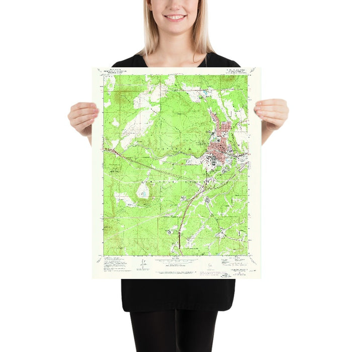 Old Map of Flagstaff, Arizona by USGS, 1962 – San Francisco Peaks, Route 66 & Coconino National Forest