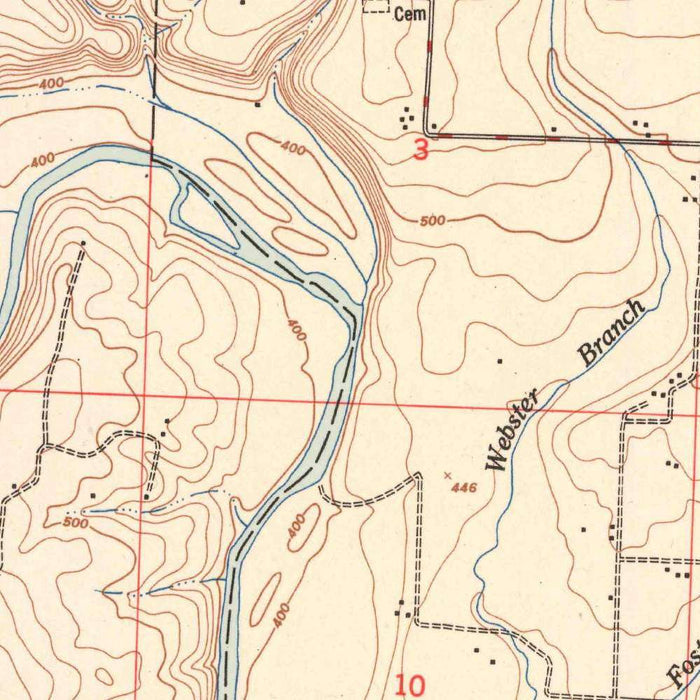 Old Map of Fort Smith, Arkansas by USGS, 1951 – Van Buren & Arkansas River
