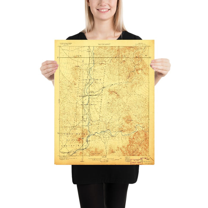 Old Map of Fountain Hills, Arizona by USGS, 1906 – Fort McDowell, Salt River & McDowell Mountains
