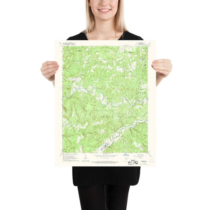 Old Map of Jasper, Arkansas, 1967 by USGS – Buffalo River & Ozark National Forest