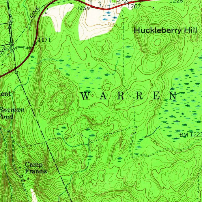 Old Map of Kent, Connecticut by USGS, 1955 – New Milford, Lake Waramaug & Housatonic River