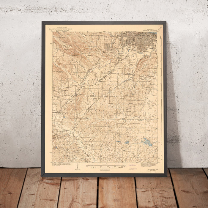 Old Map of Little Rock, Arkansas by USGS, 1941 – North Little Rock, Arkansas River & Saline River