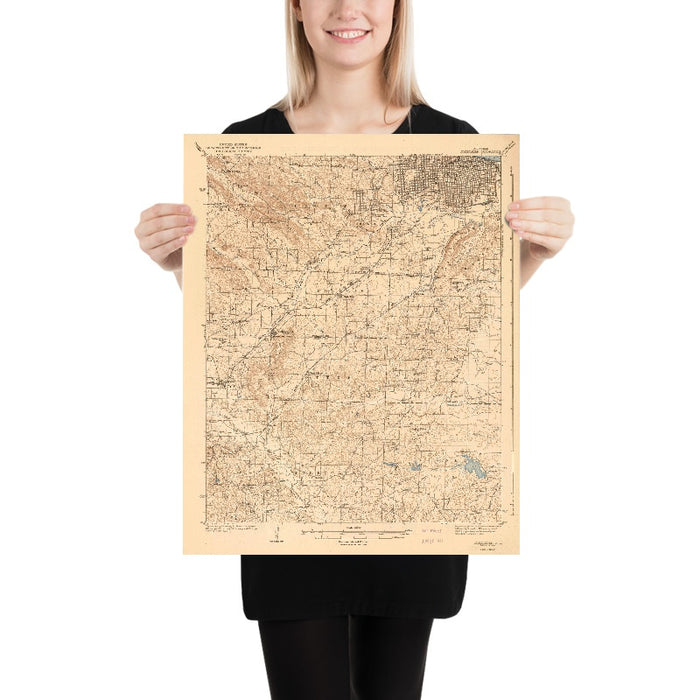 Old Map of Little Rock, Arkansas by USGS, 1941 – North Little Rock, Arkansas River & Saline River