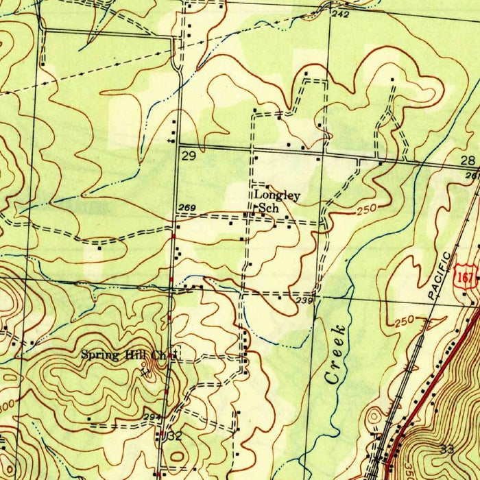 Old Map of Little Rock, Arkansas by USGS, 1944 – North Little Rock & Arkansas River