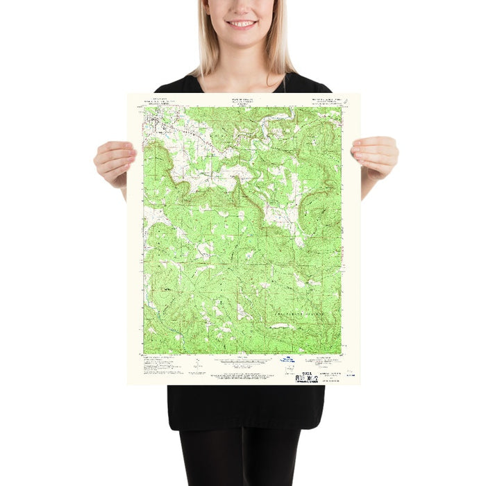 Old Map of Mountain View, Arkansas by USGS, 1969 – Ozark National Forest, White River & Blanchard Springs