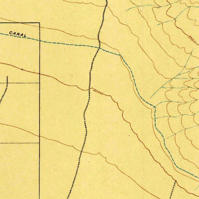 Old Map of Paradise Valley, Arizona by USGS, 1906 – Scottsdale, Camelback Mountain & Salt River