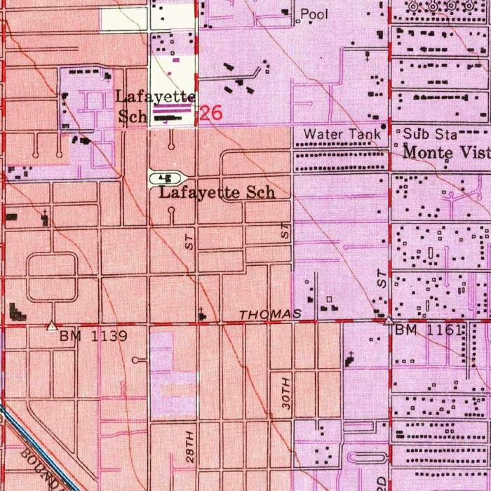 Old Map of Phoenix, Arizona by USGS, 1952 – Mesa, Tempe & Sky Harbor Airport