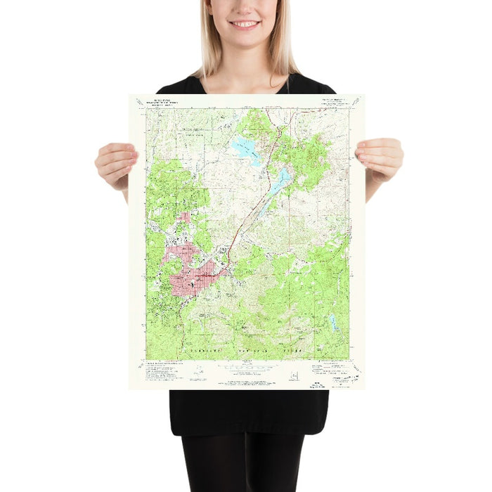 Old Map of Prescott, Arizona by USGS, 1973 – Prescott National Forest & Granite Mountain