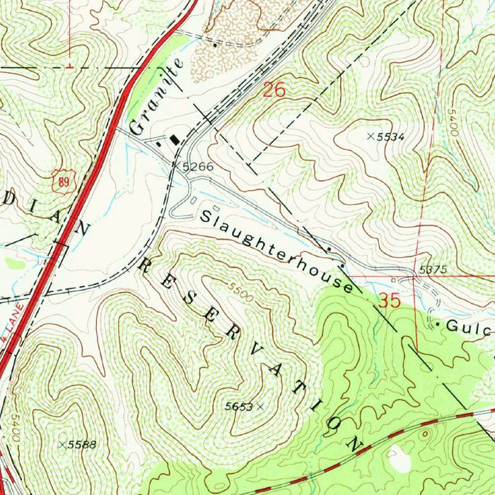 Old Map of Prescott, Arizona by USGS, 1973 – Prescott National Forest & Granite Mountain