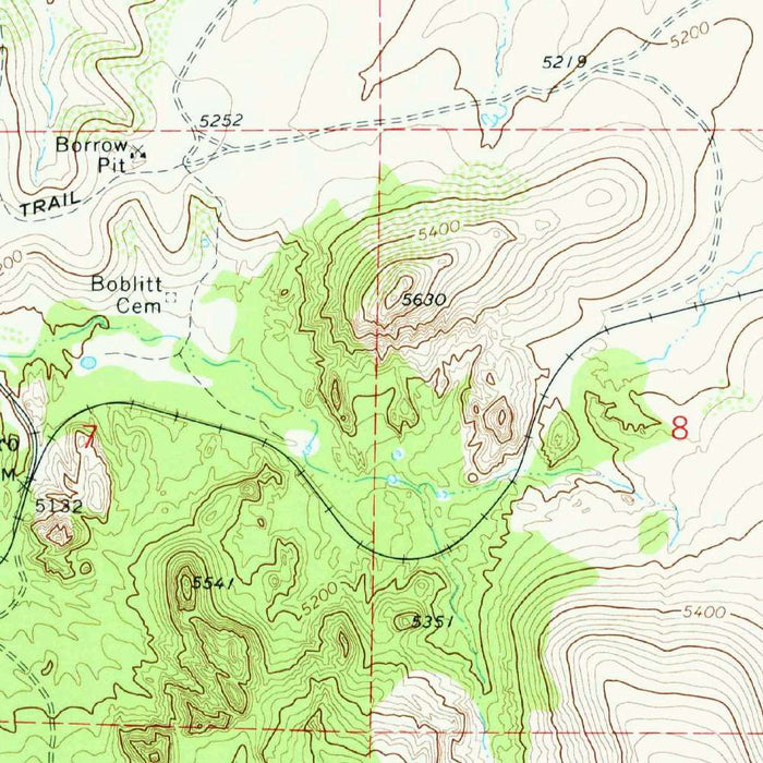 Old Map of Prescott, Arizona by USGS, 1973 – Prescott National Forest & Granite Mountain