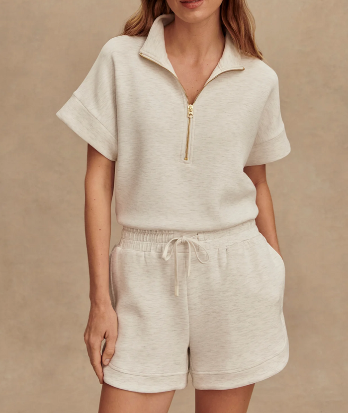 Ollie High Rise Short 3.5 Ivory Marl